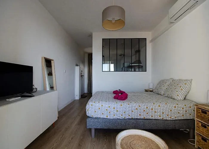 Casamea - Vue Mer, Parking, Plage, Clim דירה *